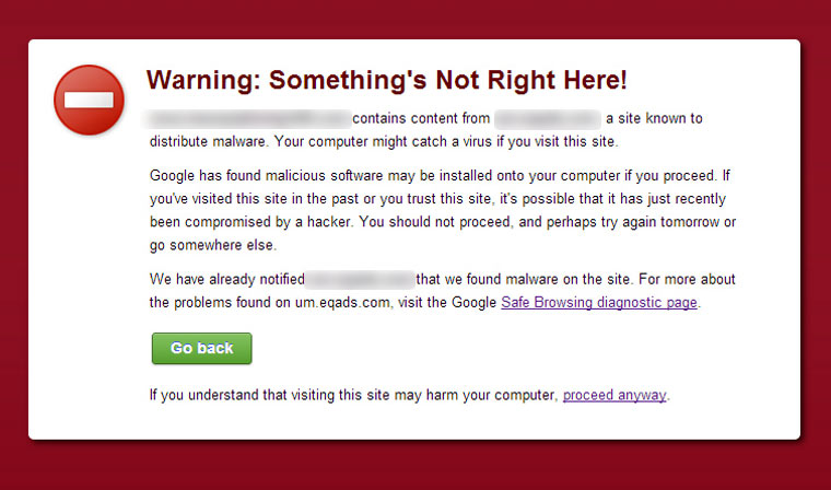 Google Malware Warnung