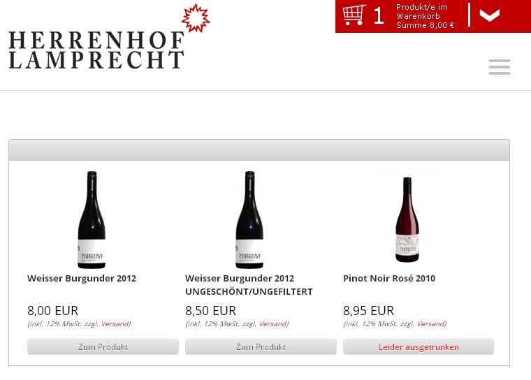 Screenshot Herrenhof.net